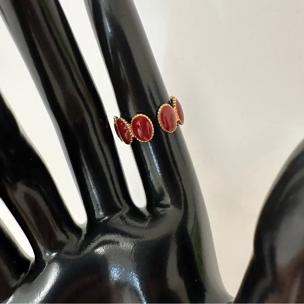 18K Gold Plated Geometric Open‎ Ring